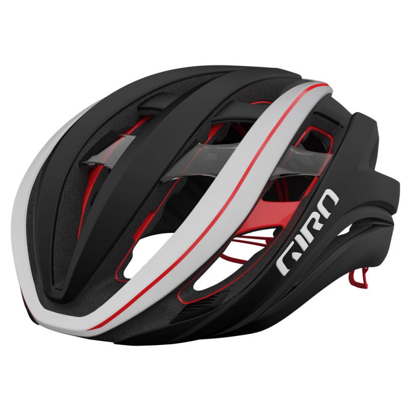 CASCO GIRO AETHER MIPS Negro/Blanco/Rojo